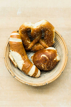 German pretzels, rolls, & bread
